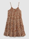 GAP Detské kvetované šaty na ramienka GAP