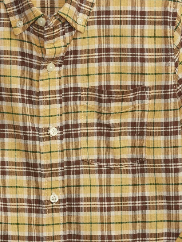 GAP Otroška karirano-oxford srajca GAP