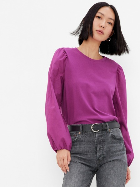 GAP Bluza z nagubanimi rokavi GAP