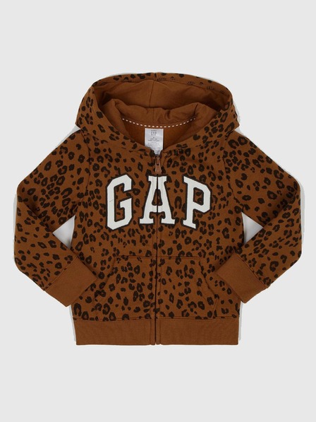 GAP Baby mikina s leopardím logom GAP