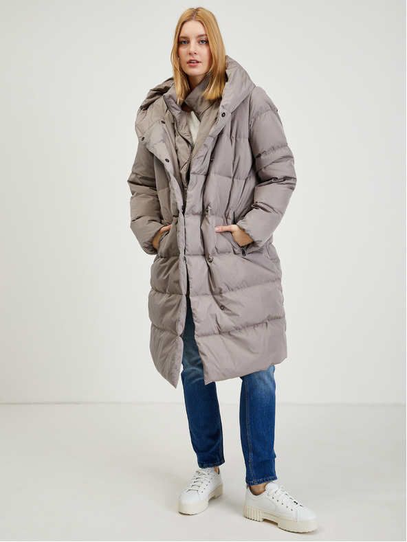 Orsay Siv ženski prešit plašč ORSAY