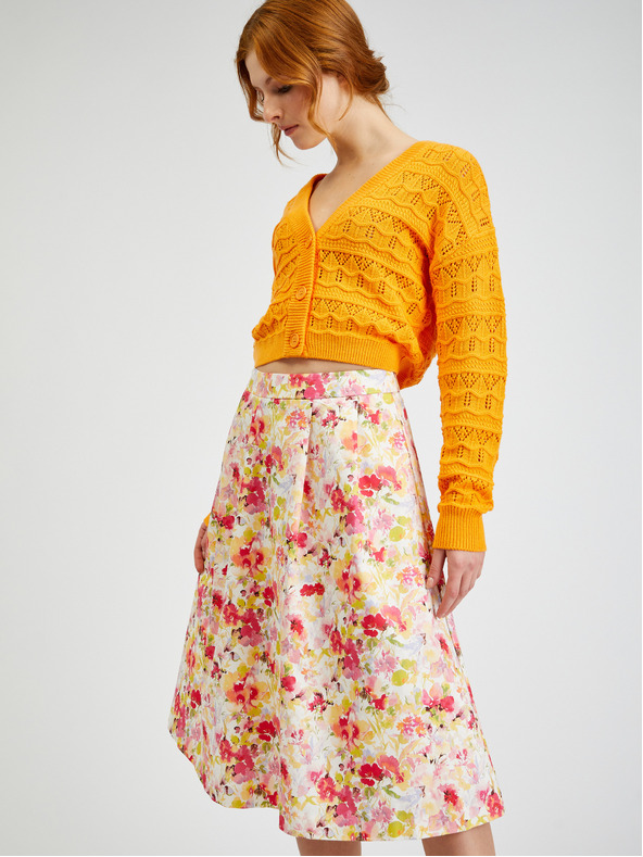 Orsay Krem žensko cvetlično krilo ORSAY