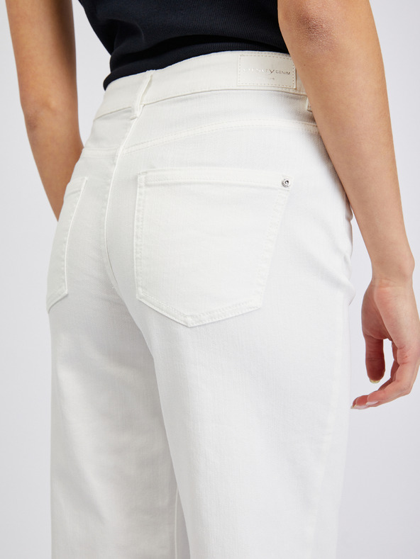 Orsay Bele ženske wide leg kavbojke ORSAY