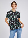 Orsay Črna ženska cvetlična bluza ORSAY