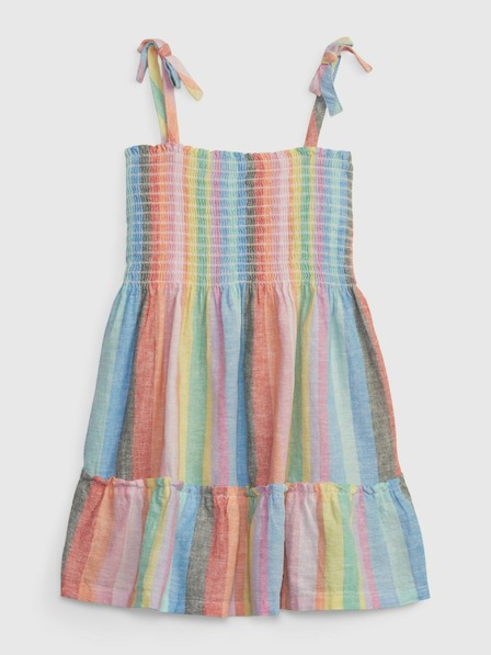 GAP Baby lanene prugaste obleke GAP