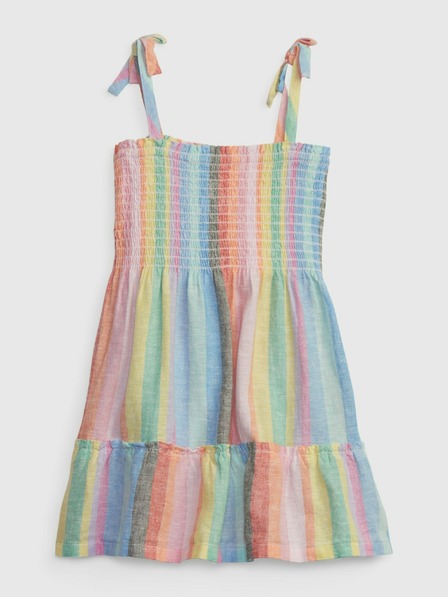GAP Baby lanene prugaste obleke GAP