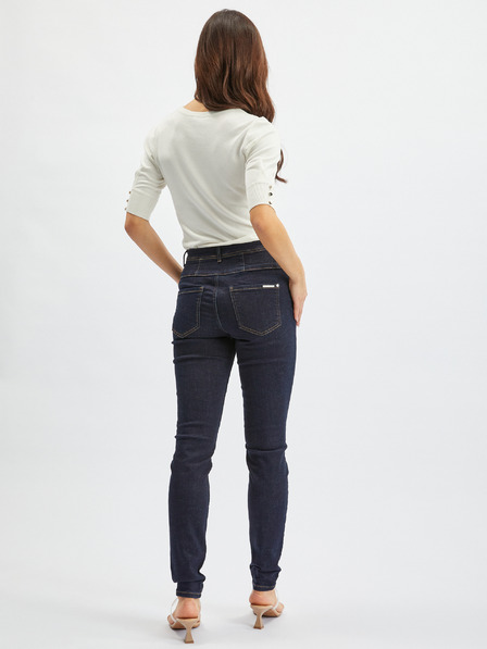 Orsay Temno modre ženske skinny fit kavbojke ORSAY