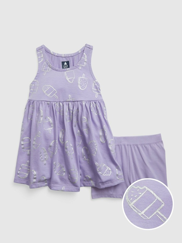 GAP Baby šaty so šortkami Mix & Match GAP