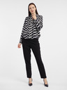 Orsay Belo-črna ženska vzorčasta bluza ORSAY