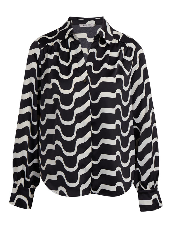 Orsay Belo-črna ženska vzorčasta bluza ORSAY