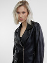 Orsay Črna ženska jakna iz umetnega usnja ORSAY