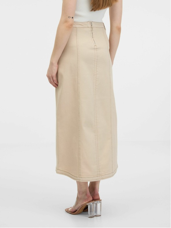 Orsay Bež žensko denim krilo ORSAY