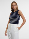Orsay Temno moder ženski črtasti top ORSAY