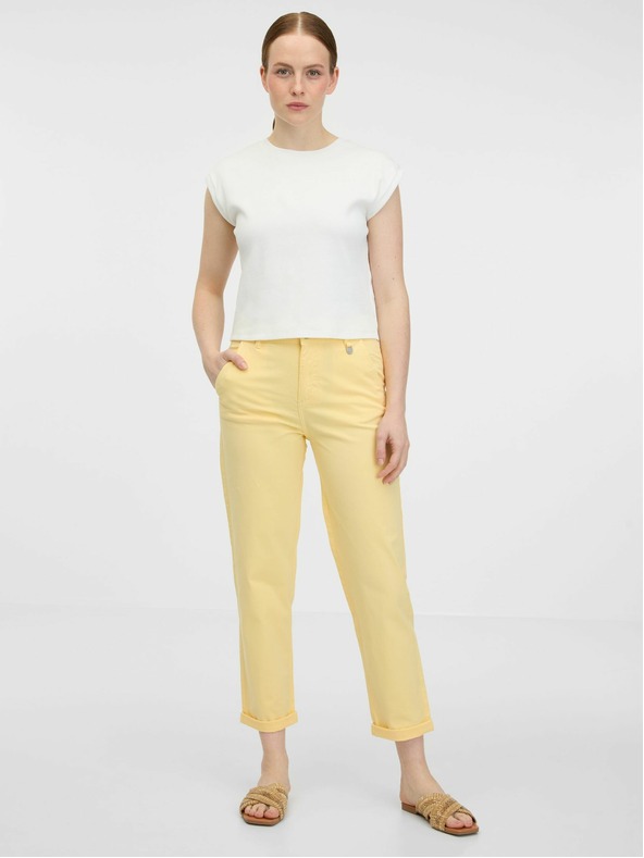 Orsay Rumene ženske hlače ORSAY