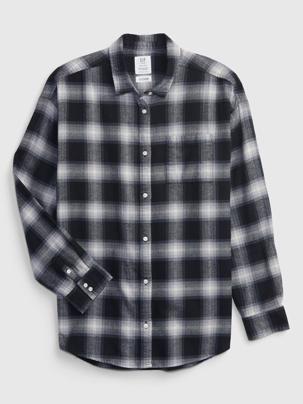 GAP Otroška flanelasta srajca s karirastim vzorcem organic GAP