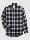 GAP Otroška flanelasta srajca s karirastim vzorcem organic GAP