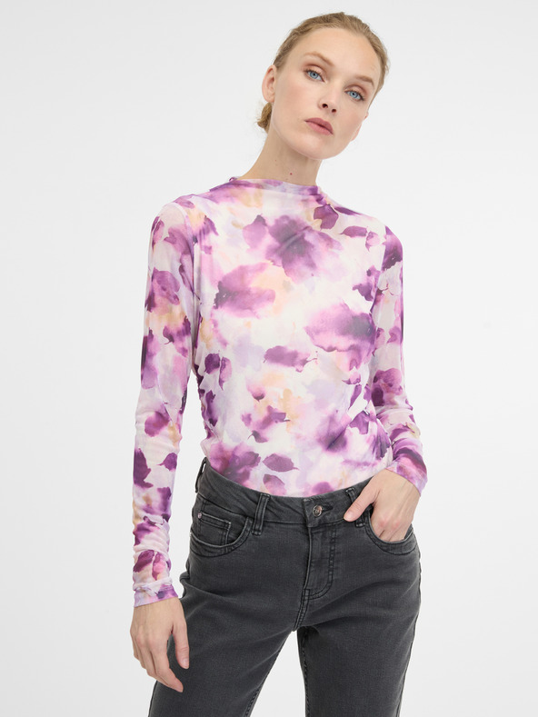Orsay Rožnata ženska majica z dolgimi rokavi ORSAY