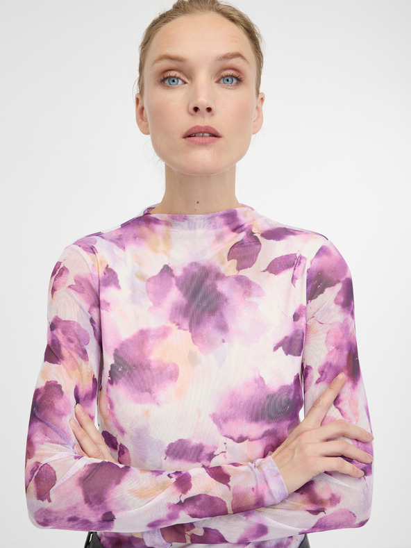 Orsay Rožnata ženska majica z dolgimi rokavi ORSAY