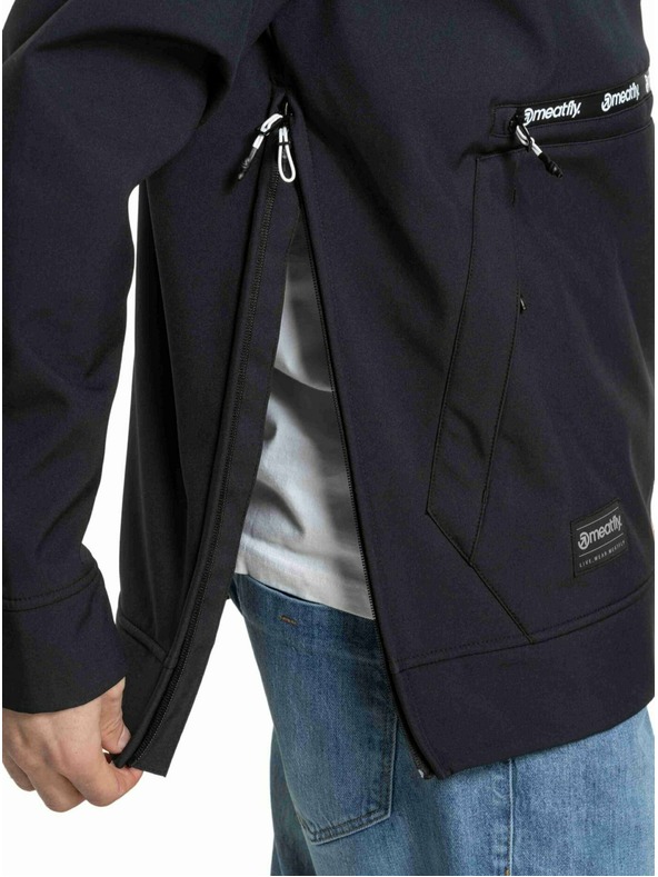 Meatfly Meatfly moška softshell jakna Jax Black / White |