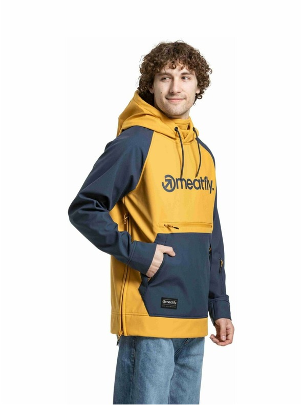 Meatfly Meatfly moška softshell jakna Jax Saphire Blue / Camel |