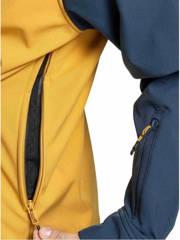 Meatfly Meatfly moška softshell jakna Jax Saphire Blue / Camel |