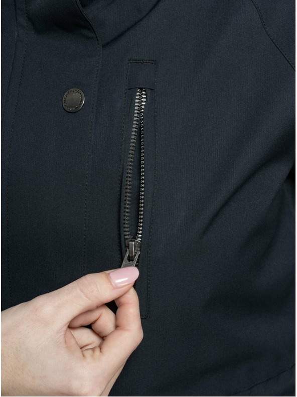 Meatfly Meatfly ženska street jakna Xita Black / White Logo |