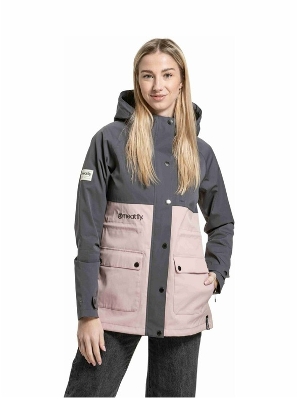 Meatfly Meatfly ženska street jakna Xita Grey / Maue | Siva |