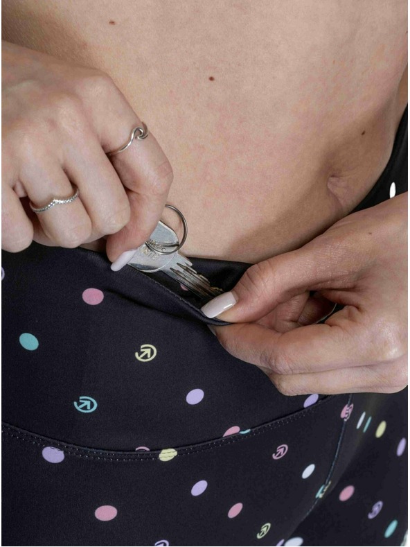 Meatfly Meatfly ženske legice Arabel Black / Color Dots