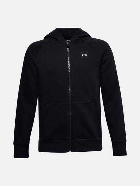 Under Armour Deški pulover Under Armour UA RIVAL FLEECE FZ HOODIE-BLK