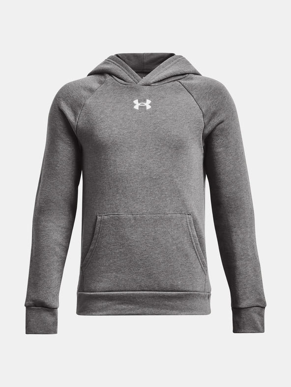 Under Armour Deški pulover Under Armour UA RIVAL FLEECE HOODIE-BRN