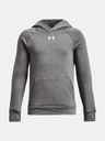 Under Armour Deški pulover Under Armour UA RIVAL FLEECE HOODIE-BRN