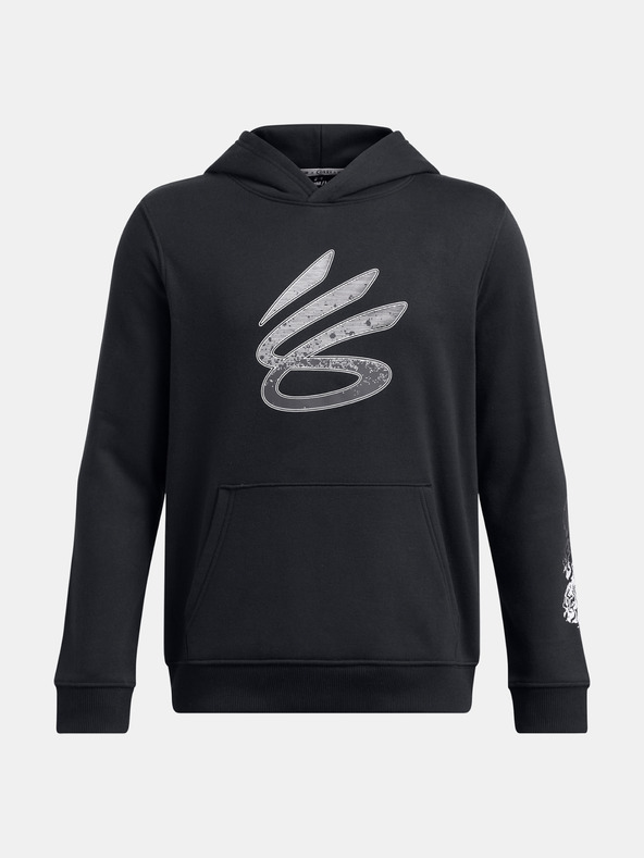 Under Armour Deški pulover Under Armour Curry Boys Splash Hoodie-BLK