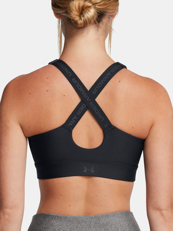 Under Armour Ženski nedrček  Under Armour UA Infinity High Zip 2.0 Bra-BLK