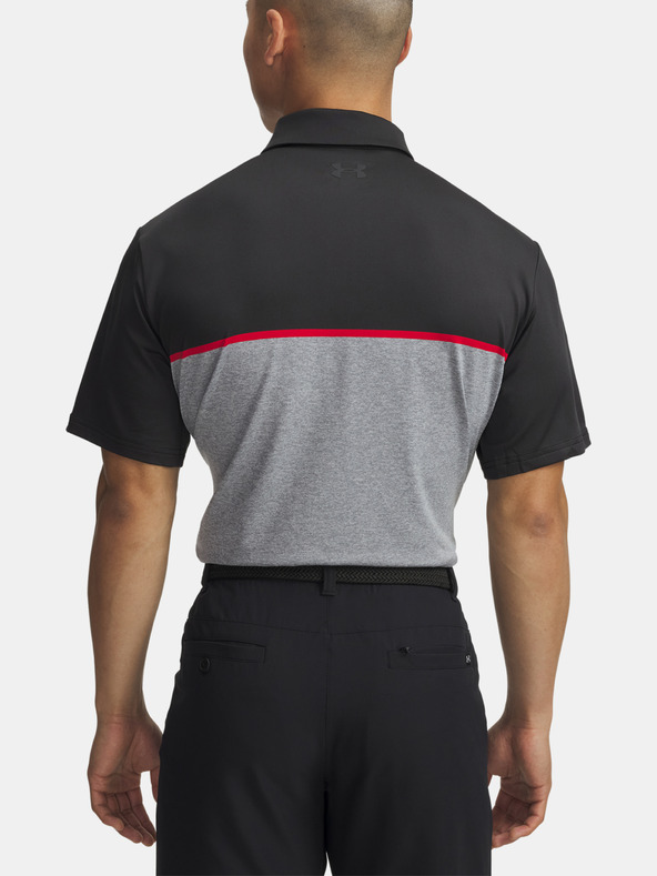 Under Armour Moška majica Under Armour UA Plyoff 3.0 Stripe Polo LB-BLK