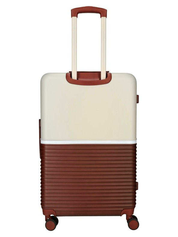 Enrico Benetti Potovalni kovček Enrico Benetti Princetown L Bordeaux/Pink