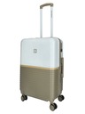 Enrico Benetti Potovalni kovček Enrico Benetti Princetown M Taupe/Ivory