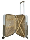 Enrico Benetti Potovalni kovček Enrico Benetti Princetown M Taupe/Ivory