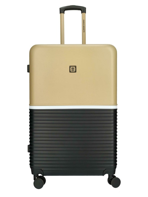 Enrico Benetti Potovalni kovček Enrico Benetti Princetown L Black/Camel