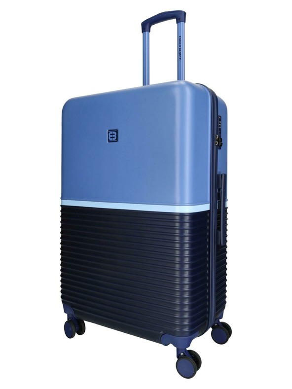 Enrico Benetti Potovalni kovček Enrico Benetti Princetown L Navy/Jeans