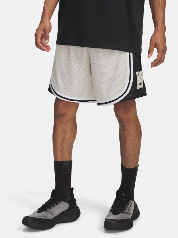Under Armour Moške kratke hlače Under Armour UA M Courtside Short-WHT