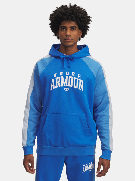Under Armour Moška jopa Under Armour UA Rival Flc CB Hood-BLU