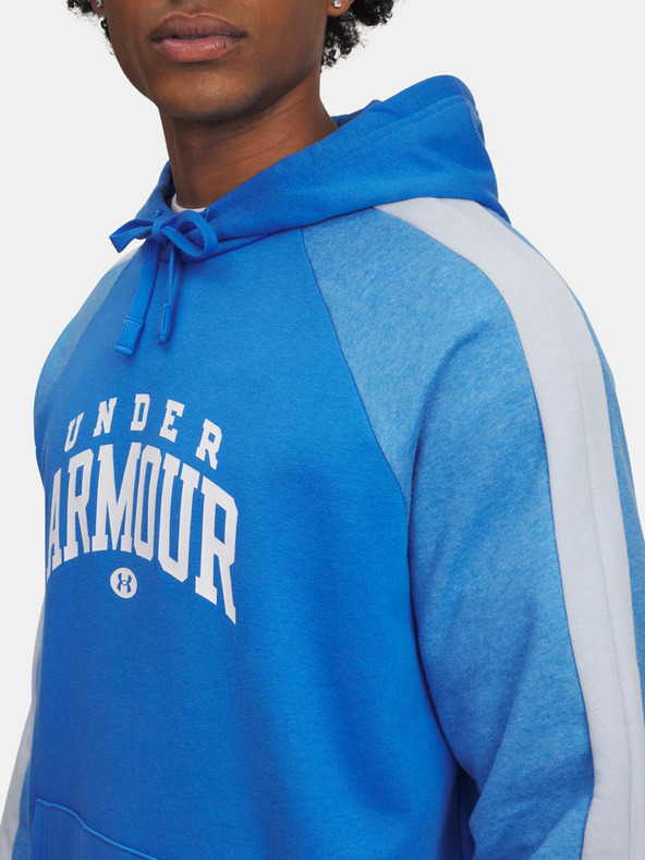 Under Armour Moški pulover  Under Armour UA Rival Flc CB Hood-BLU