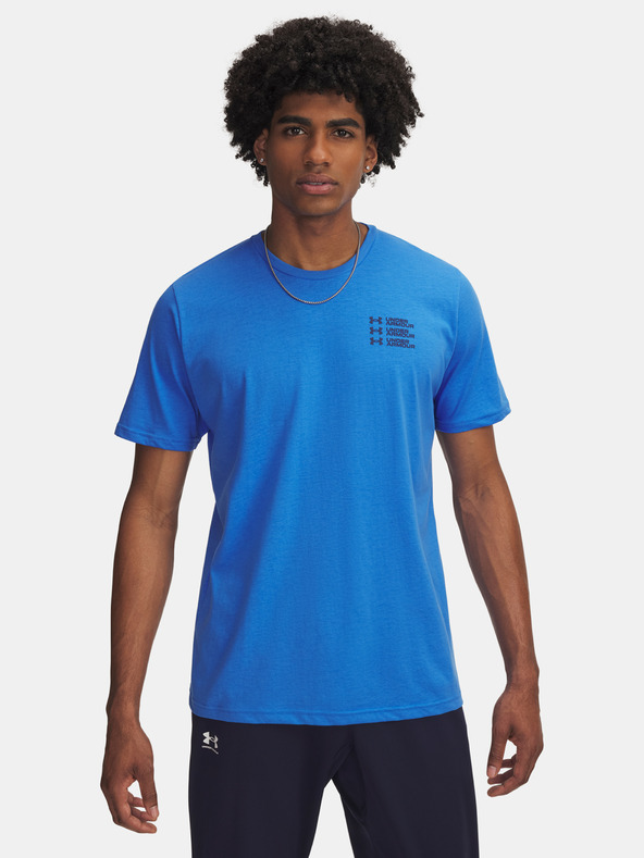 Under Armour Moška majica Under Armour UA TRIPLE STACK LC LOGO SS-BLU