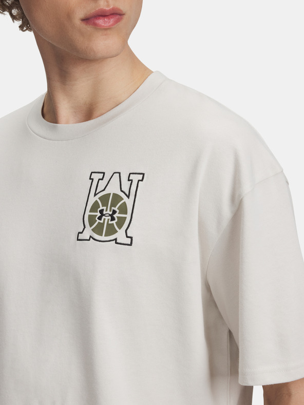 Under Armour Moška majica Under Armour UA M HWT OS Hoops Courtside-WHT