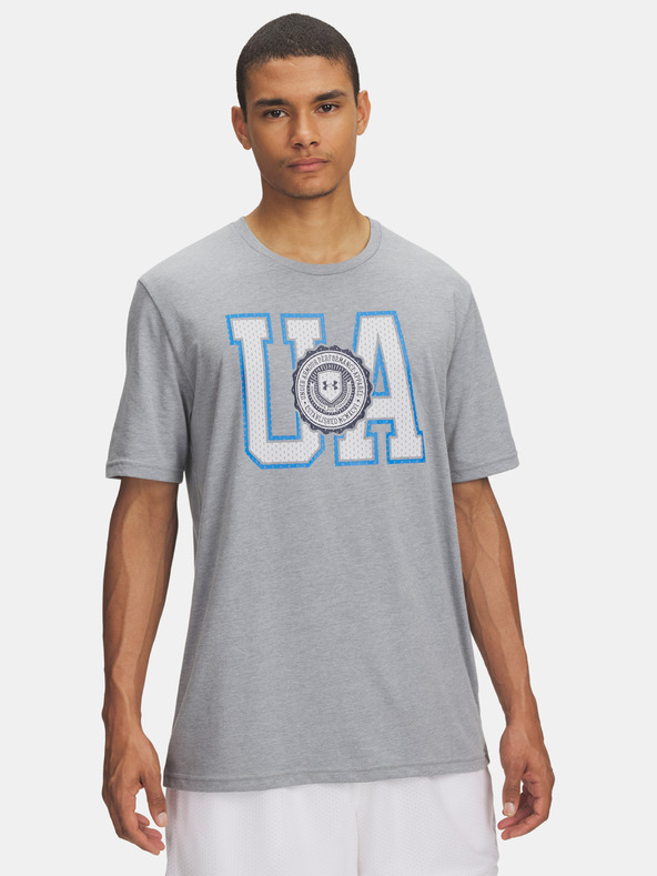 Under Armour Moška majica Under Armour UA COLLEGE CREST LOGO SS-GRY