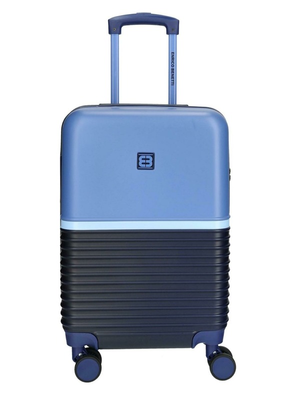Enrico Benetti Potovalni kovček Enrico Benetti Princetown S Navy/Jeans
