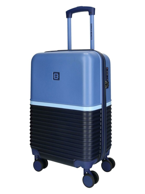 Enrico Benetti Potovalni kovček Enrico Benetti Princetown S Navy/Jeans