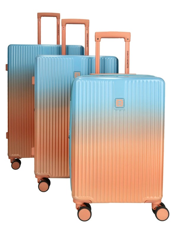 Enrico Benetti Komplet potovalnih kovčkov Enrico Benetti Havana 21001-03 Salmon