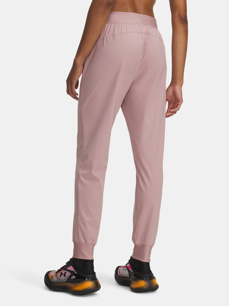 Under Armour Ženske športne hlače Under Armour UA Rival Hi Rise Woven Pant-PNK