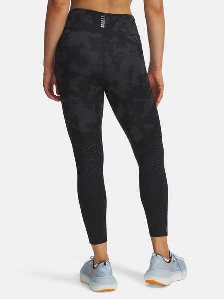Under Armour Ženske legice Under Armour UA Launch Ankle Print Tights-BLK